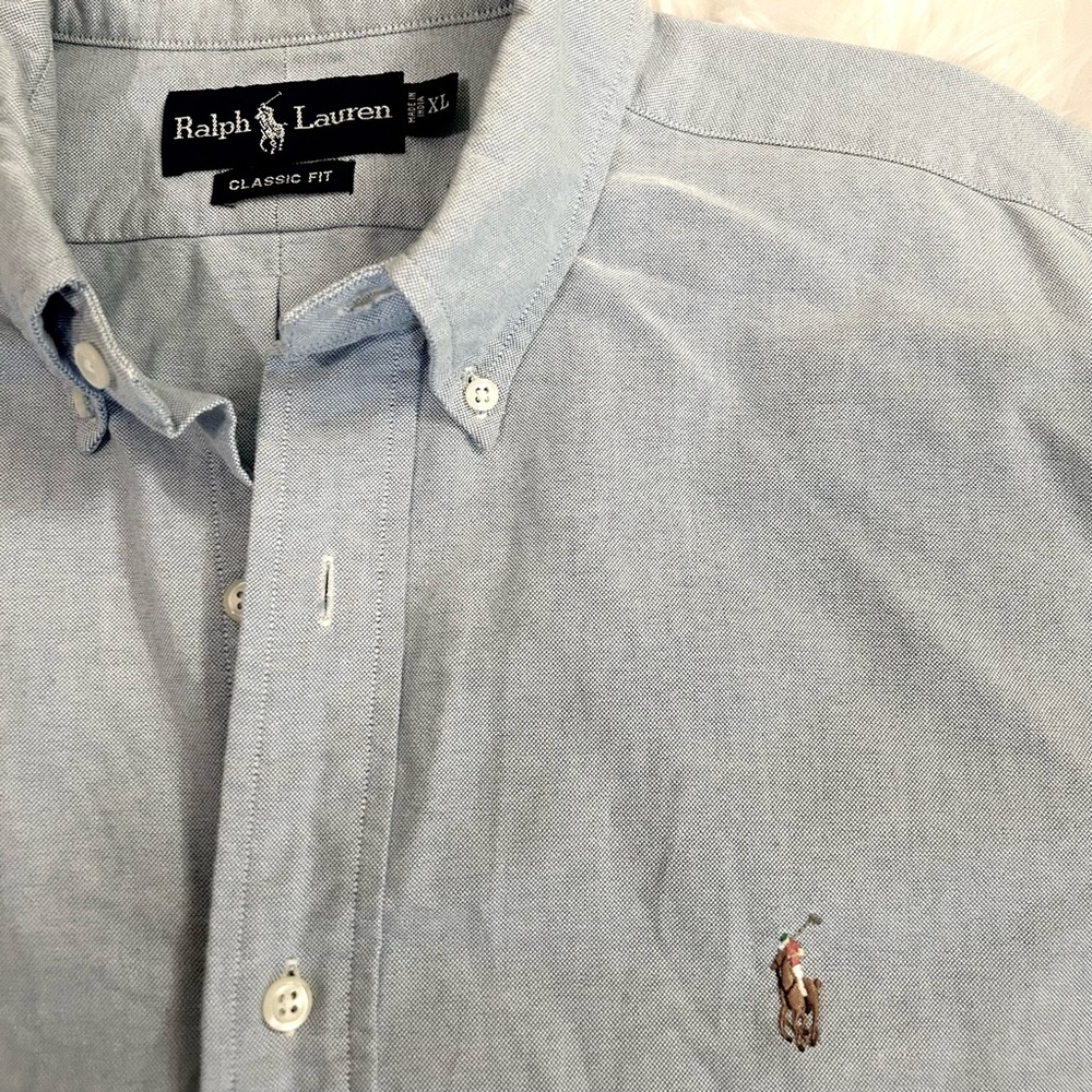 Ralph Lauren Light Blue Casual Button Down Shirt